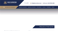 Desktop Screenshot of decorwise.co.uk