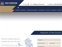 Tablet Screenshot of decorwise.co.uk